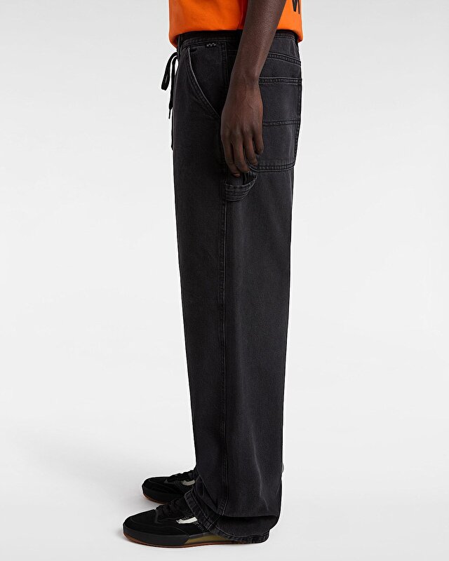 DRILL CHORE AVE RELAXED CARP DENIM PANTOLON Pirate Black
