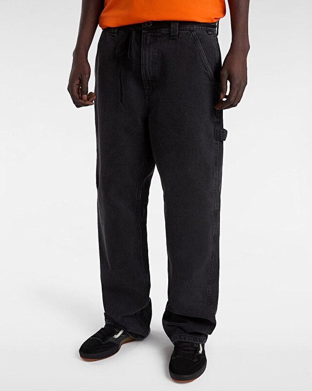 DRILL CHORE AVE RELAXED CARP DENIM PANTOLON Pirate Black
