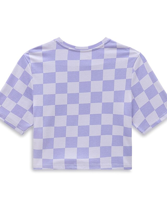 CHECKER CREW CROP TİŞÖRT Cosmic Sky