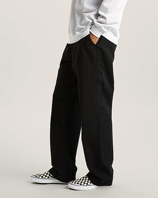 AUTHENTIC CHINO LOOSE PANTOLON Black