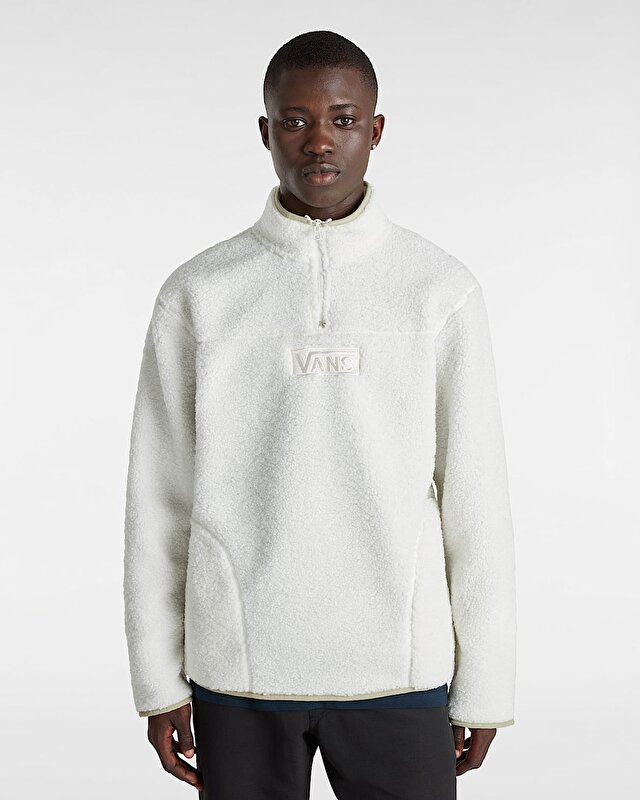 VANS BOXED SHERPA 1/4 FERMUARLI POLAR Marshmallow