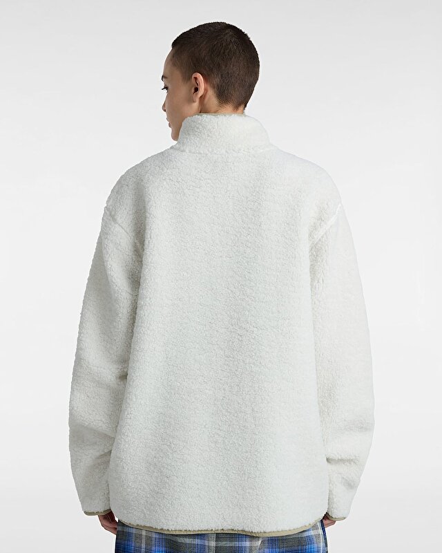 VANS BOXED SHERPA 1/4 FERMUARLI POLAR Marshmallow
