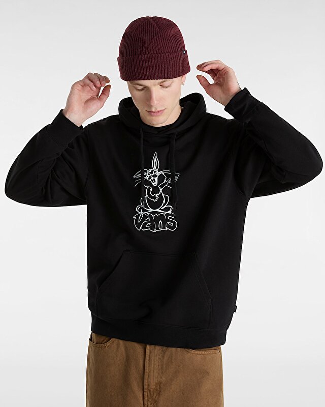 CRAZY EDDY 66 LOOSE PULLOVER KAPÜŞONLU ÜST Black
