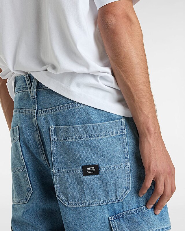 SERVICE CARGO LOOSE DENIM PANTOLON Stonewash/Blue