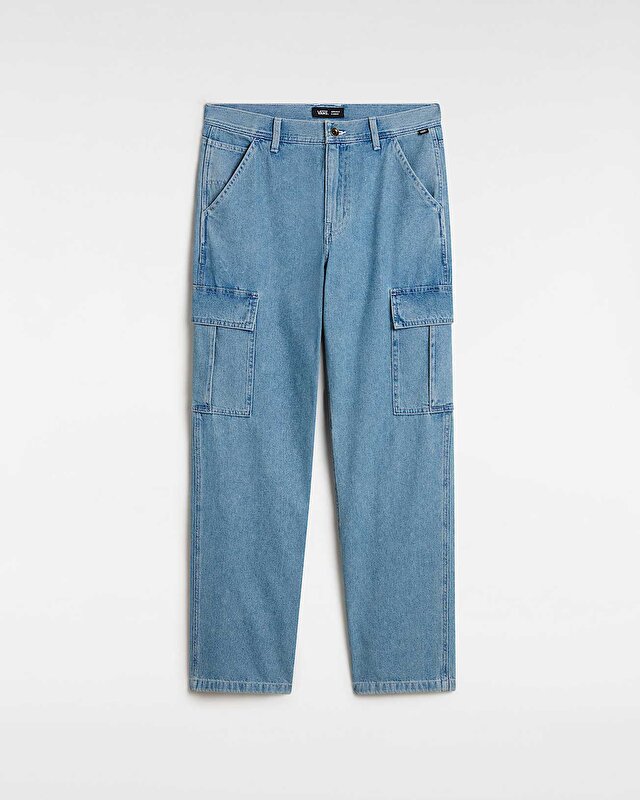 SERVICE CARGO LOOSE DENIM PANTOLON Stonewash/Blue