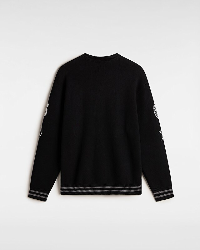METAL ARCH CREW SWEATER Black