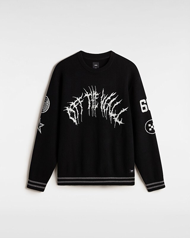 METAL ARCH CREW SWEATER Black