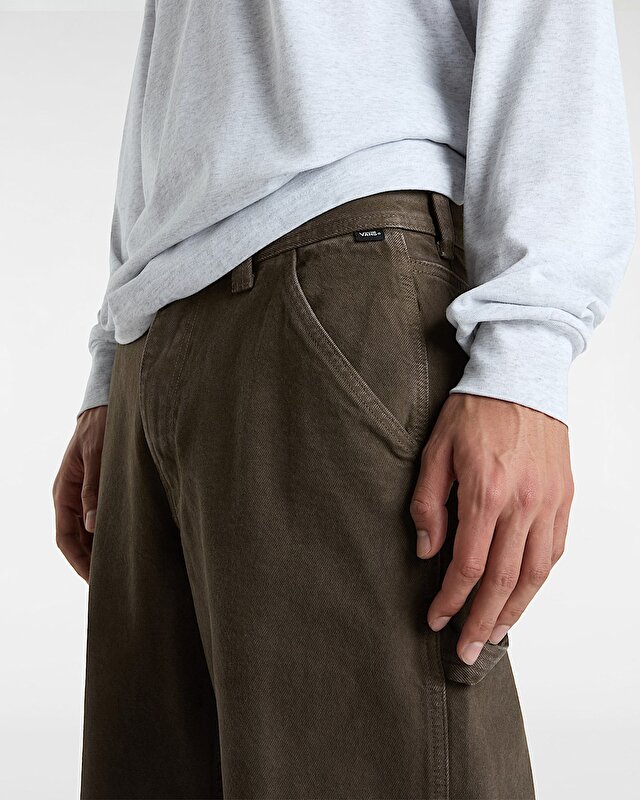 DRILL CHORE CARPENTER LOOSE DENIM PANTOLON Turkish Coffee