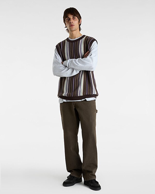 DRILL CHORE CARPENTER LOOSE DENIM PANTOLON Turkish Coffee