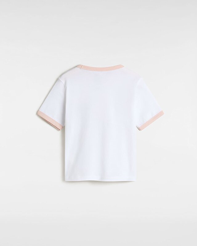 KIZ ÇOCUK SUPPLY BOUTIQUE RINGER TİŞÖRT (8-14 YAŞ) White/Sepia Rose