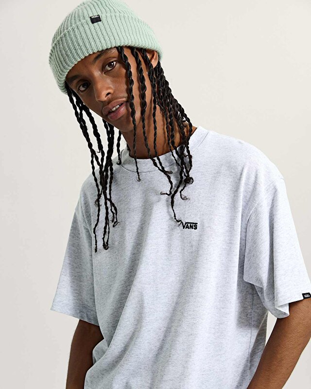 LEFT CHEST II LOOSE SS TİŞÖRT Light Grey Heather