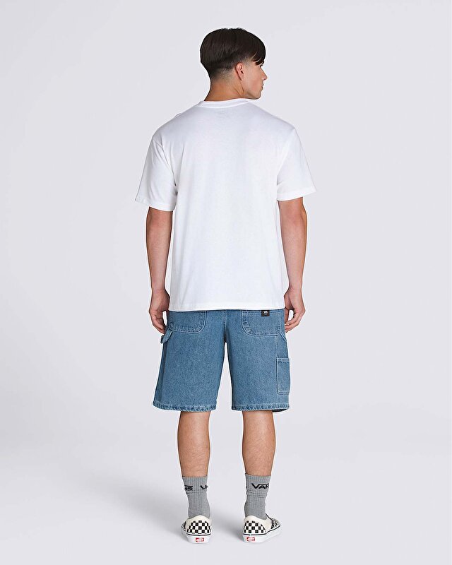 DRILL CHORE LOOSE DENIM ŞORT Stone Wash