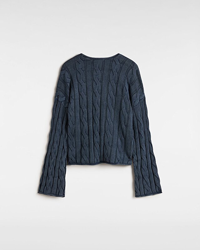 MILA CABLE KNIT CROP KAZAK Parisian Night