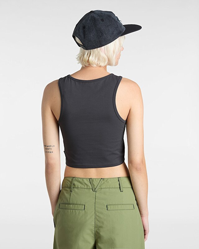 STYLE 76 II FITTED CROP TANK TİŞÖRT Asphalt