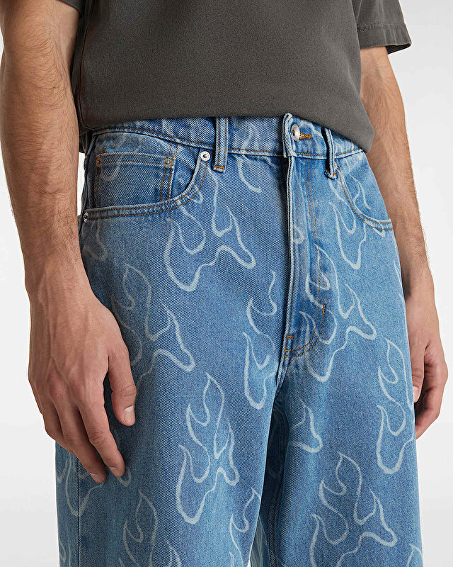 CHECK-5 BLAZE LOOSE DENIM PANTOLON Stonewash/Blue