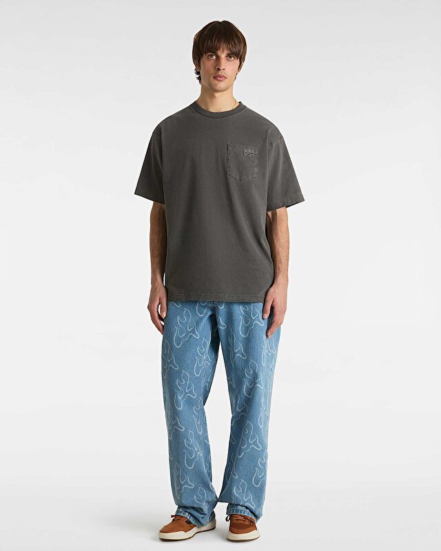CHECK-5 BLAZE LOOSE DENIM PANTOLON Stonewash/Blue