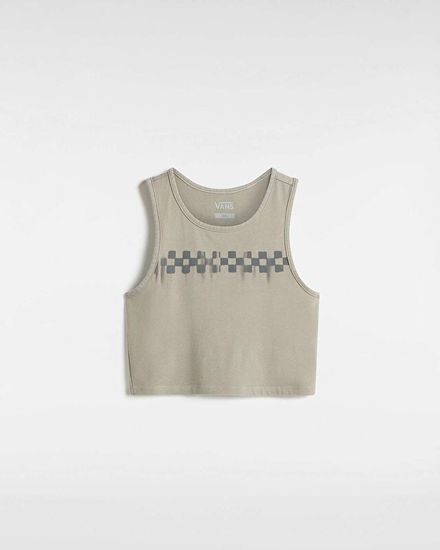CHECK WASH FITTED CROP TANK TİŞÖRT London Fog