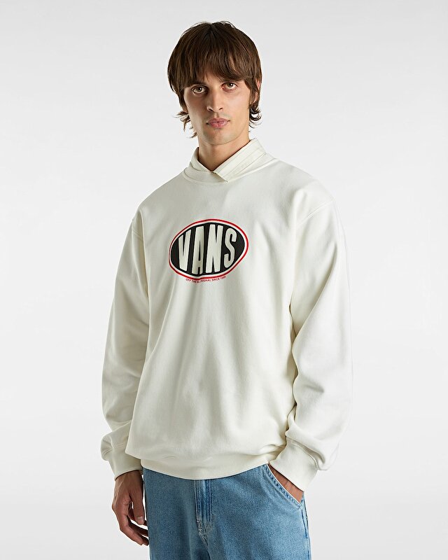 SPRAY ON LOOSE CREW SWEATSHIRT Marshmallow