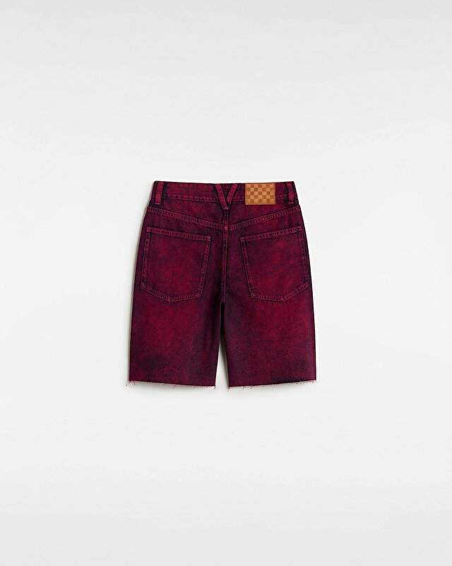 SIRELLE OVER-DYED CUT-OFF ŞORT Cherries Jubilee