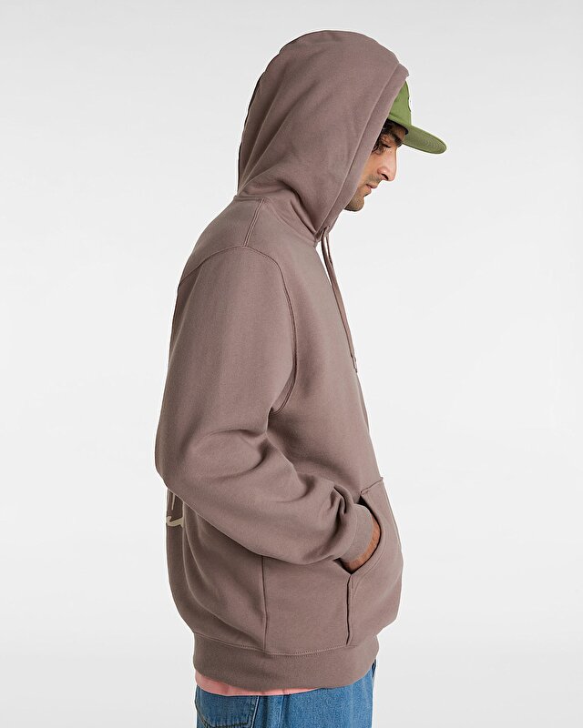 V HAND LOOSE KAPÜŞONLU ÜST Deep Taupe