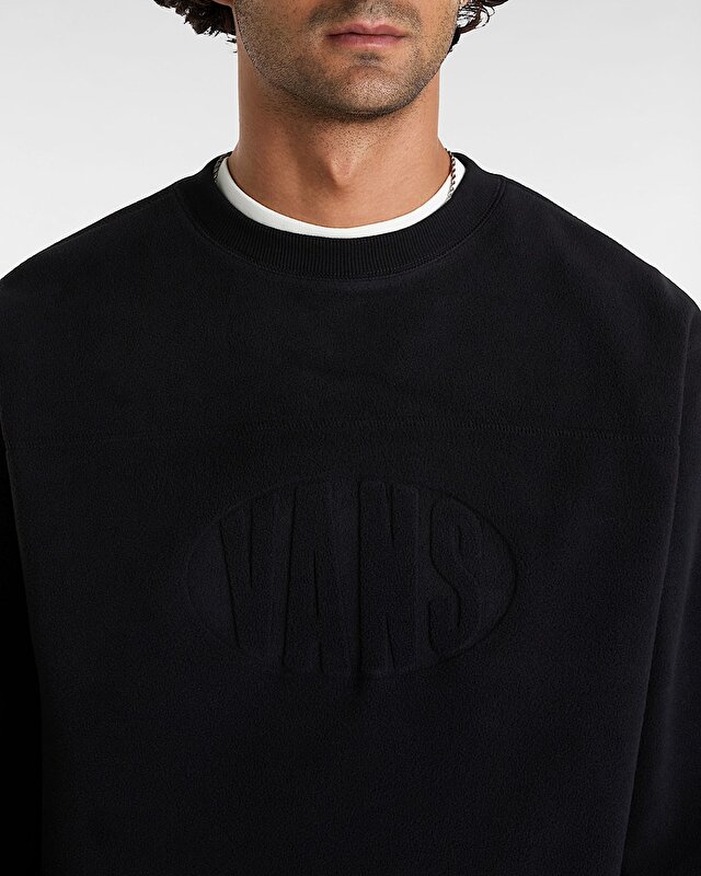 CARLO POLAR FLEECE LOOSE SWEATSHIRT Black