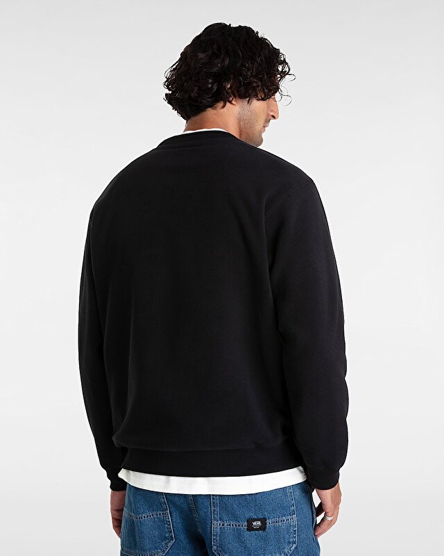 CARLO POLAR FLEECE LOOSE SWEATSHIRT Black