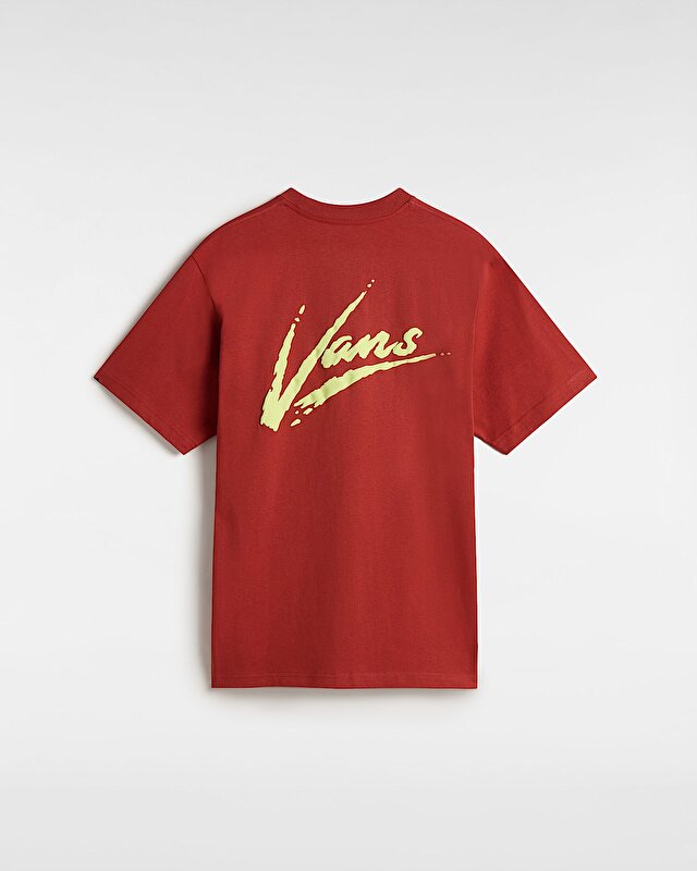 BRUSH SCRIPT LOOSE TİŞÖRT Red Ochre