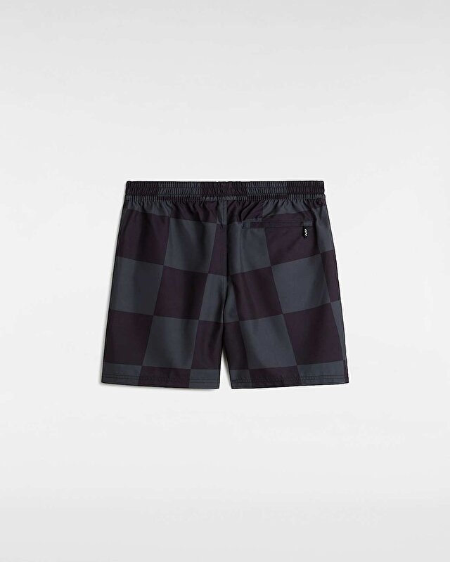 PRIMARY CHECKERBOARD ELASTIC ŞORT MAYO Black-Asphalt