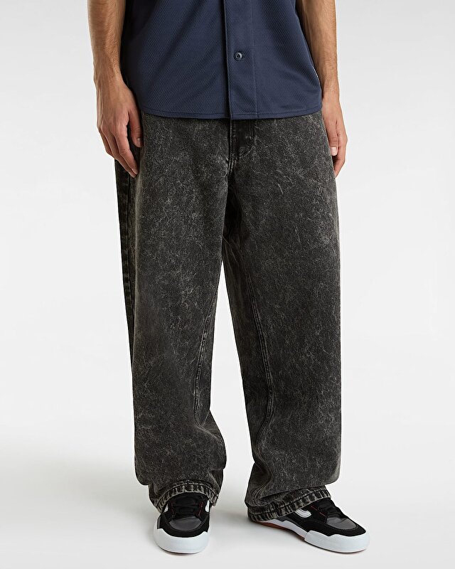 CHECK-5 BAGGY DENIM PANTOLON Stonewash Black