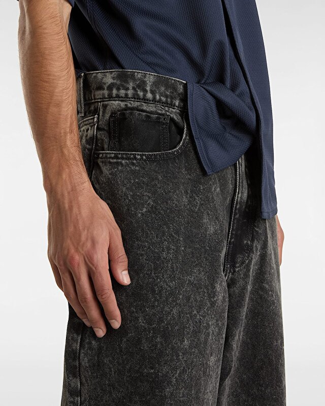 CHECK-5 BAGGY DENIM PANTOLON Stonewash Black