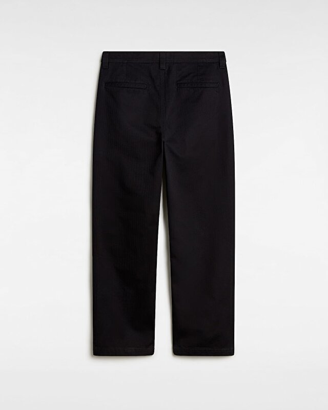 SKATE LOOSE PLEATED PANTOLON Black