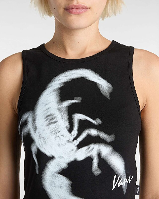 VENOM FITTED CROP TİŞORT Black