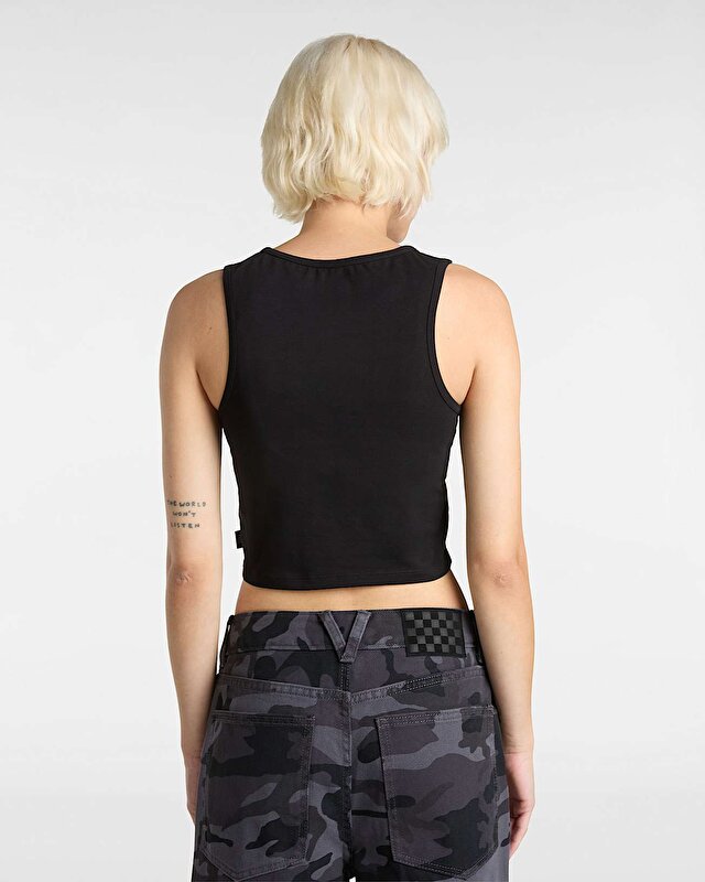 VENOM FITTED CROP TİŞORT Black