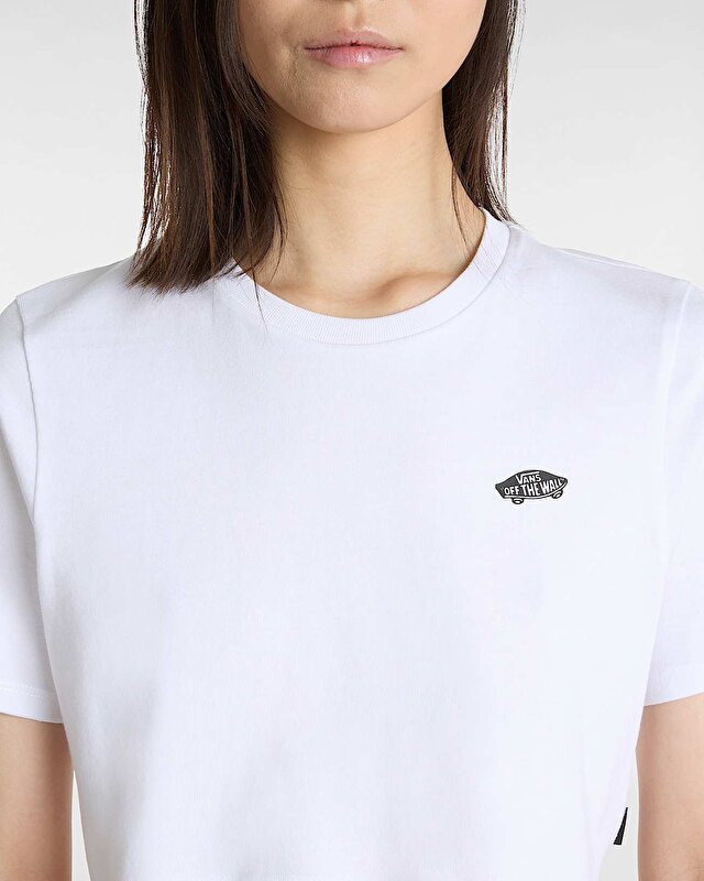 W STYLE 76 II CREW CROP SS TİŞORT White