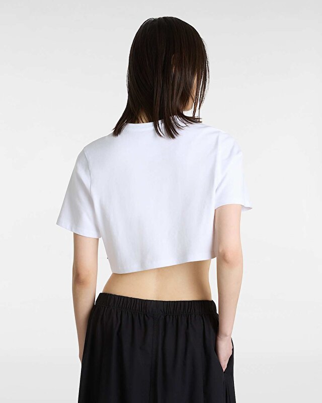 W STYLE 76 II CREW CROP SS TİŞORT White
