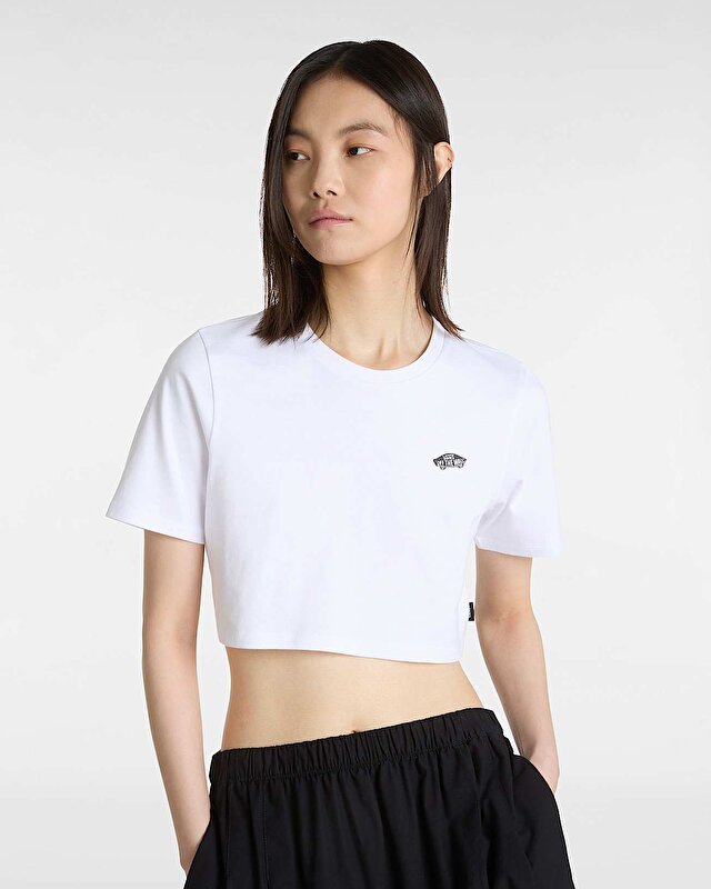 W STYLE 76 II CREW CROP SS TİŞORT White