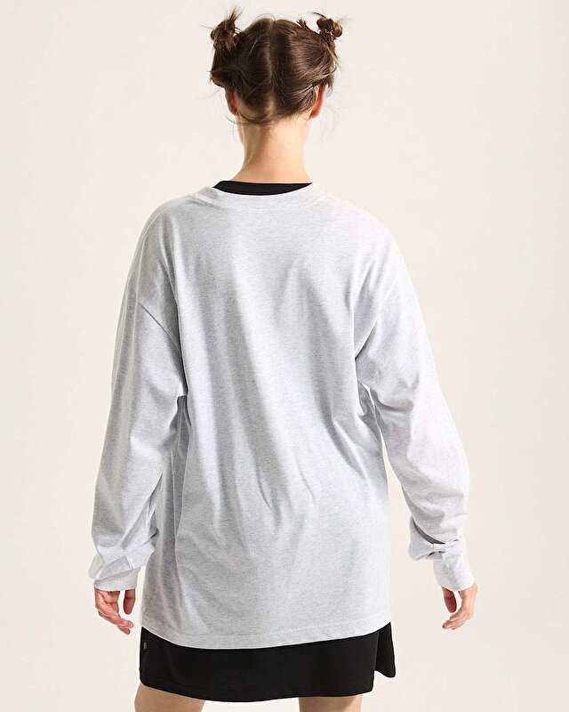 LEFT CHEST II LOOSE TİŞÖRT Light Grey Heather