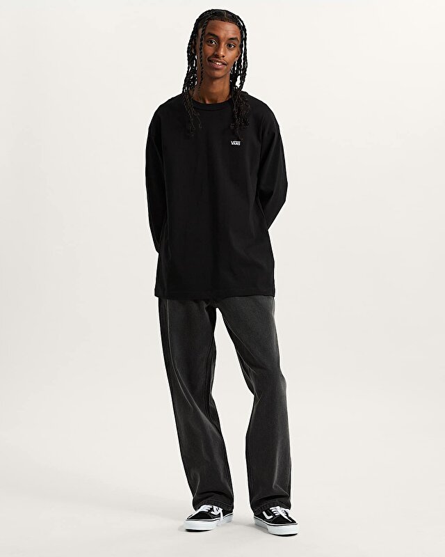 LEFT CHEST II LOOSE LS TİŞÖRT Black