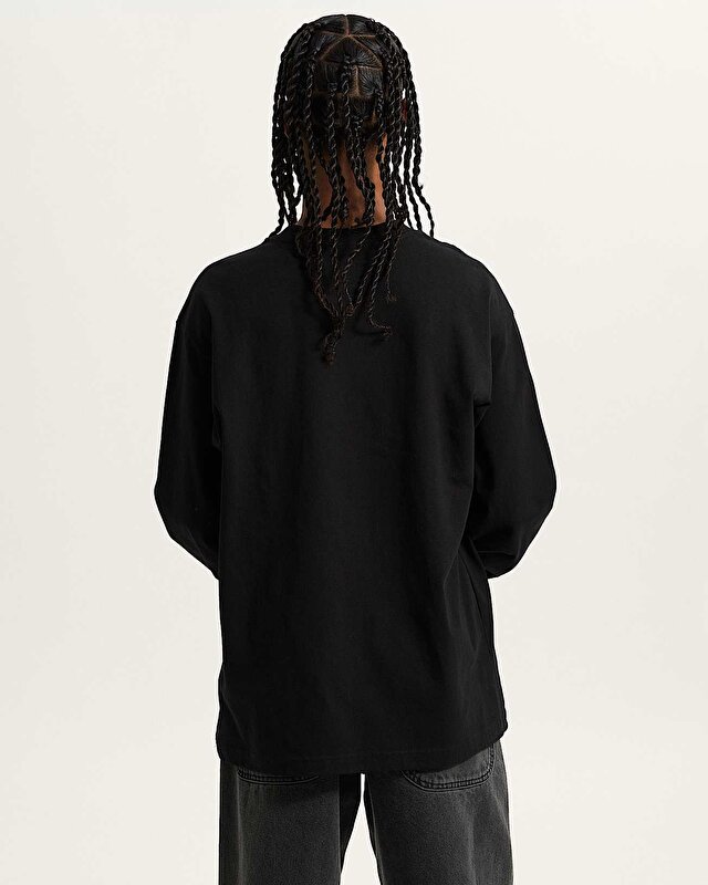 LEFT CHEST II LOOSE LS TİŞÖRT Black