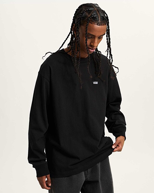 LEFT CHEST II LOOSE LS TİŞÖRT Black