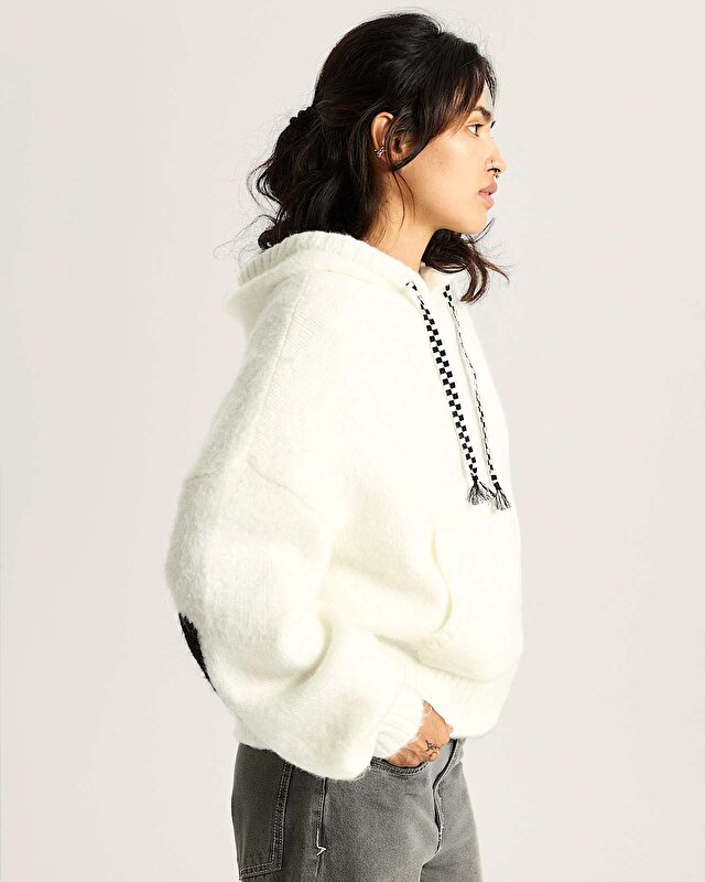 KAWAII SWEATER KAPÜŞONLU ÜST Marshmallow