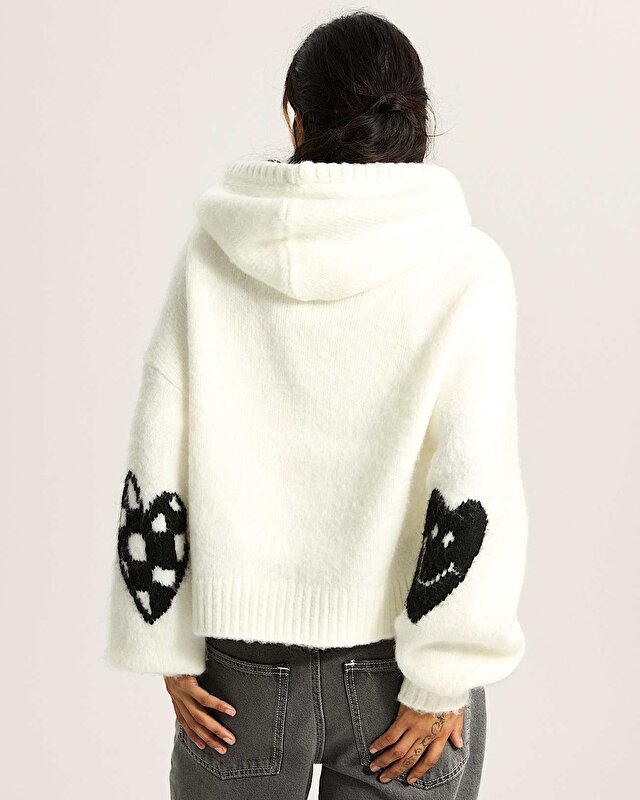 KAWAII SWEATER KAPÜŞONLU ÜST Marshmallow