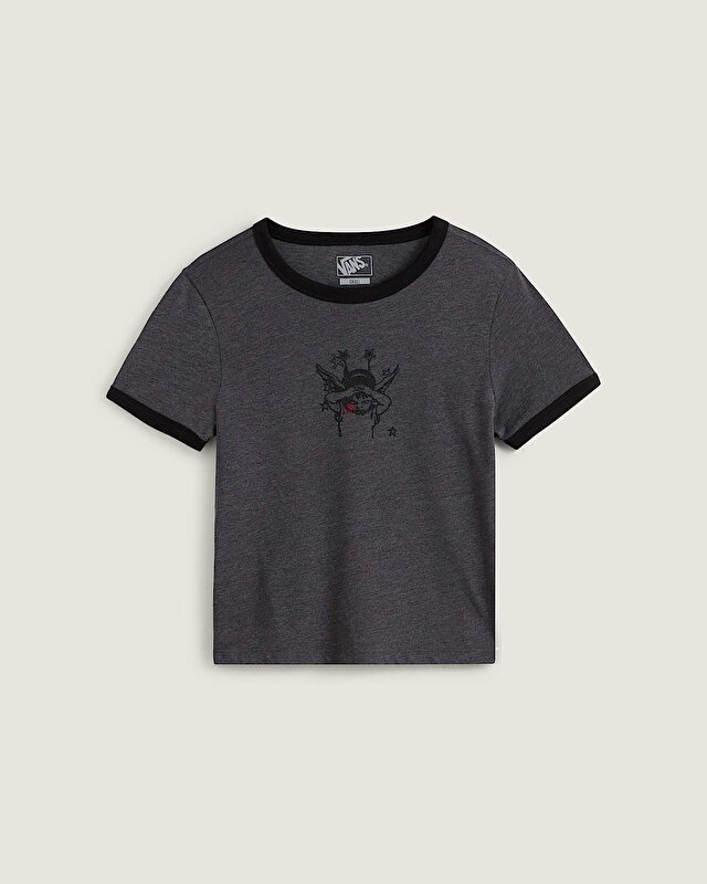 CRUZING RINGER TİŞÖRT Asphalt Heather