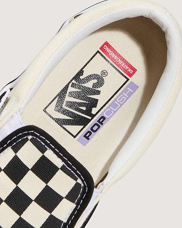 SKATE SLIP-ON AYAKKABI (Checkerboard) Black/Off