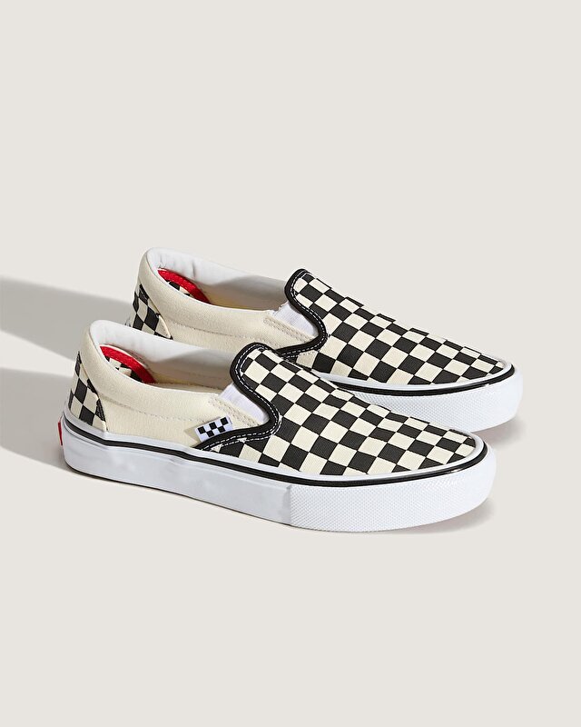 SKATE SLIP-ON AYAKKABI (Checkerboard) Black/Off