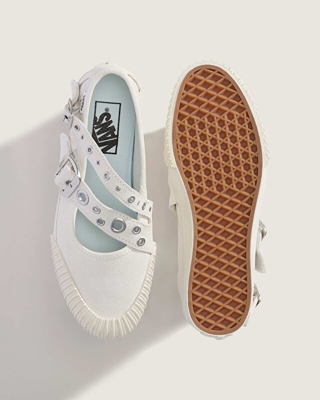 MARY JANE STRAPS AYAKKABI White