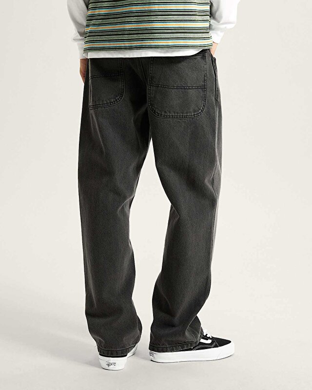 SKATE CHECK-5 LOOSE DENIM PANTOLON Black Denim