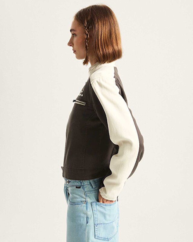 RYDEN BIKER CEKET Faded Black