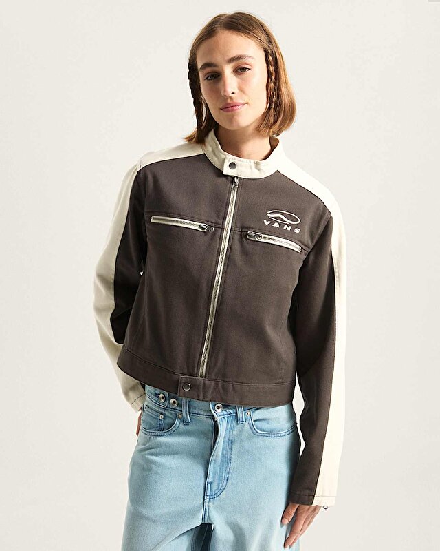 RYDEN BIKER CEKET Faded Black