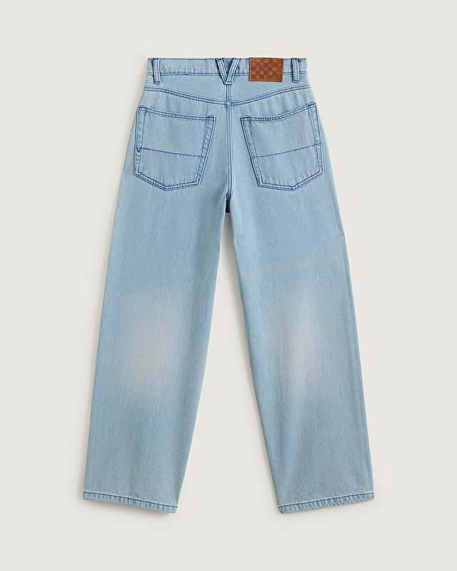 CINCHED CHECK 5 BAGGY PANTOLON Light Stonewash